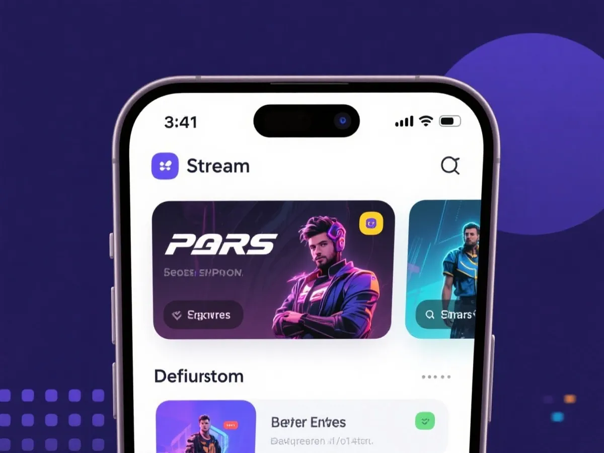 移动端观看电竞直播与视频内容示意